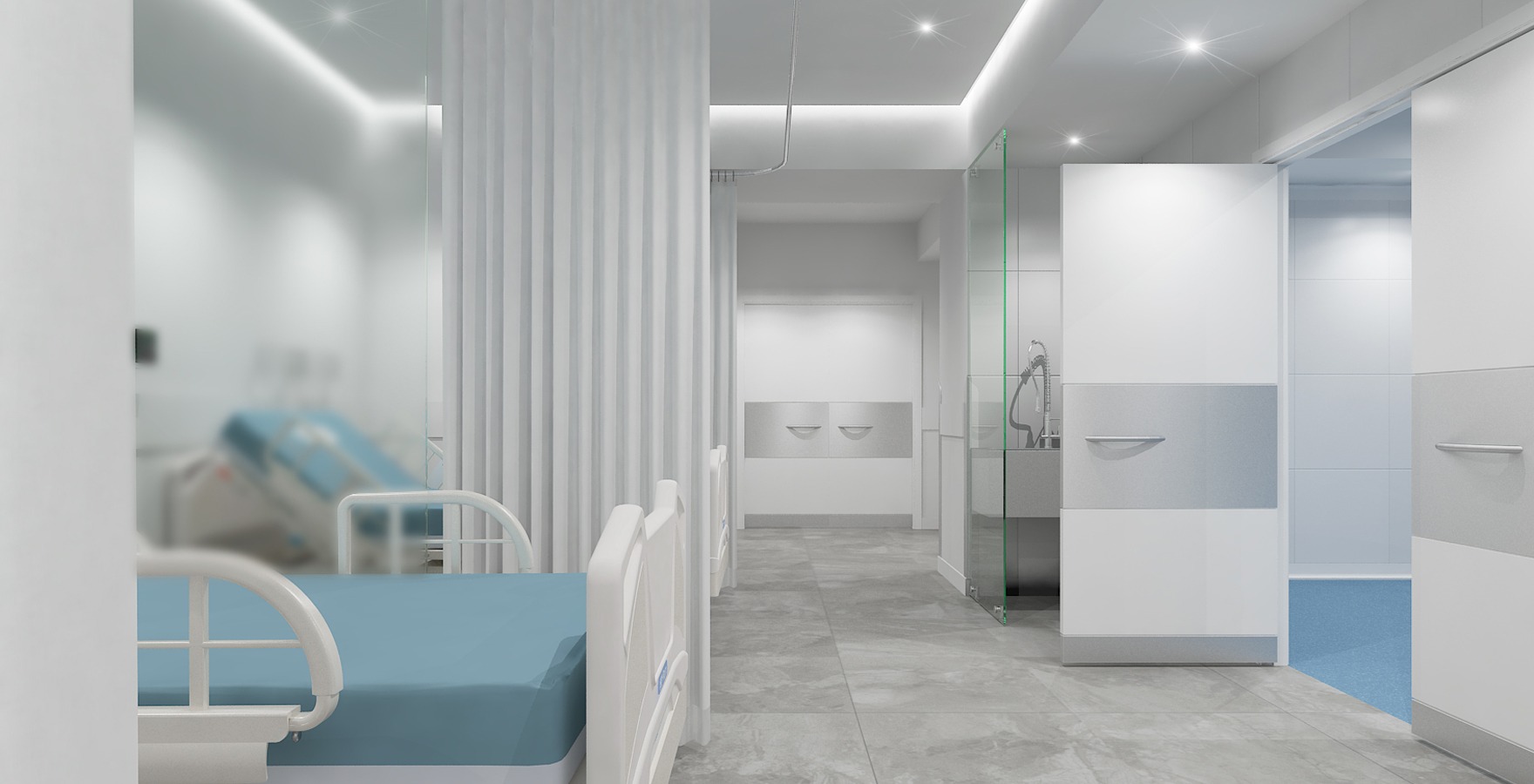 Arquitectura hospitalaria en Guatemala - Quirófano moderno diseñado por Estudio ed