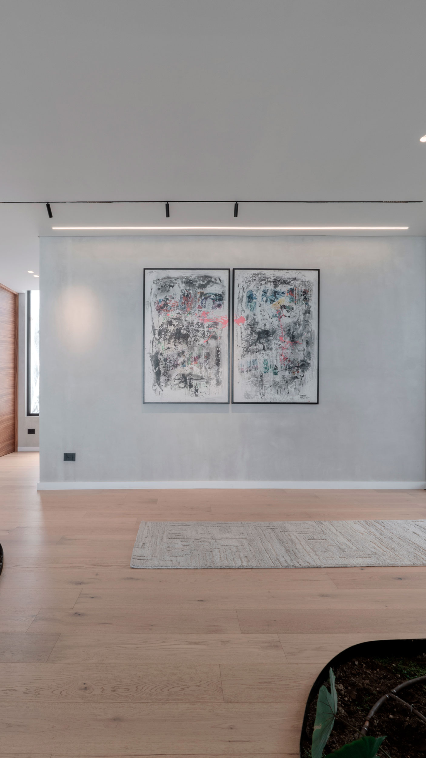 Diseño de interiores minimalista y exclusivo en área social